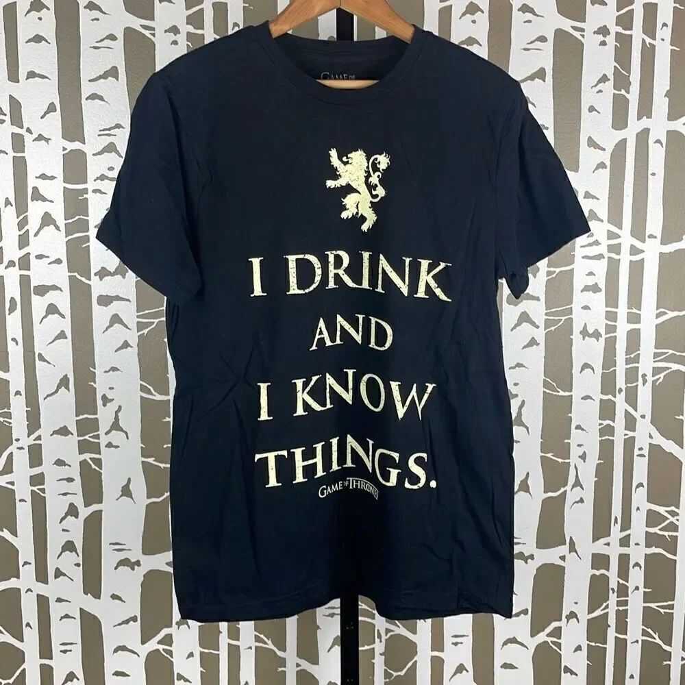 Game of Thrones T-Shirt I Drink And I Know Things M